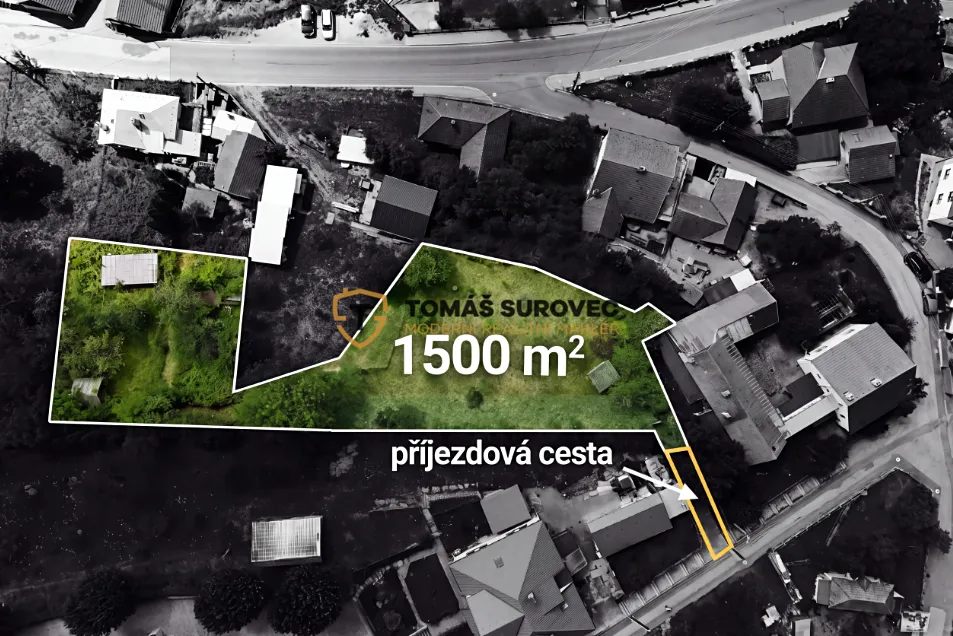 Prodej stavebního pozemku 1500 m²